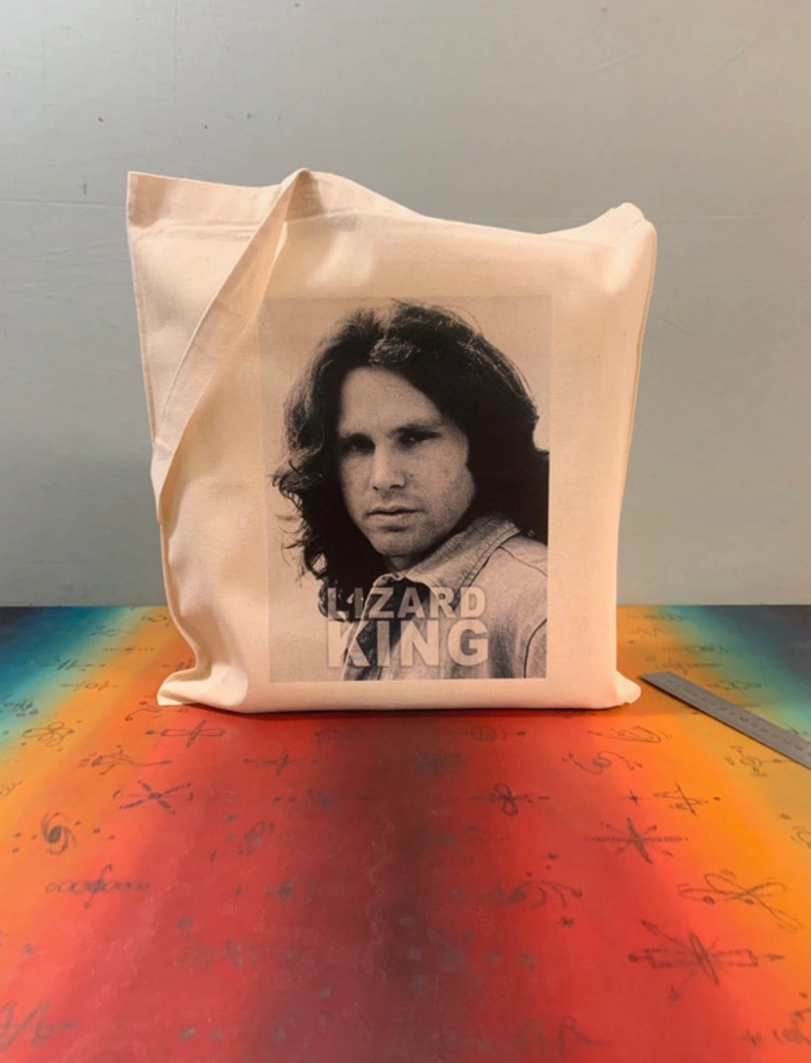 THE DOORS - JIM MORRISON - LIZARD KING  - Symbios Design Tote Bag