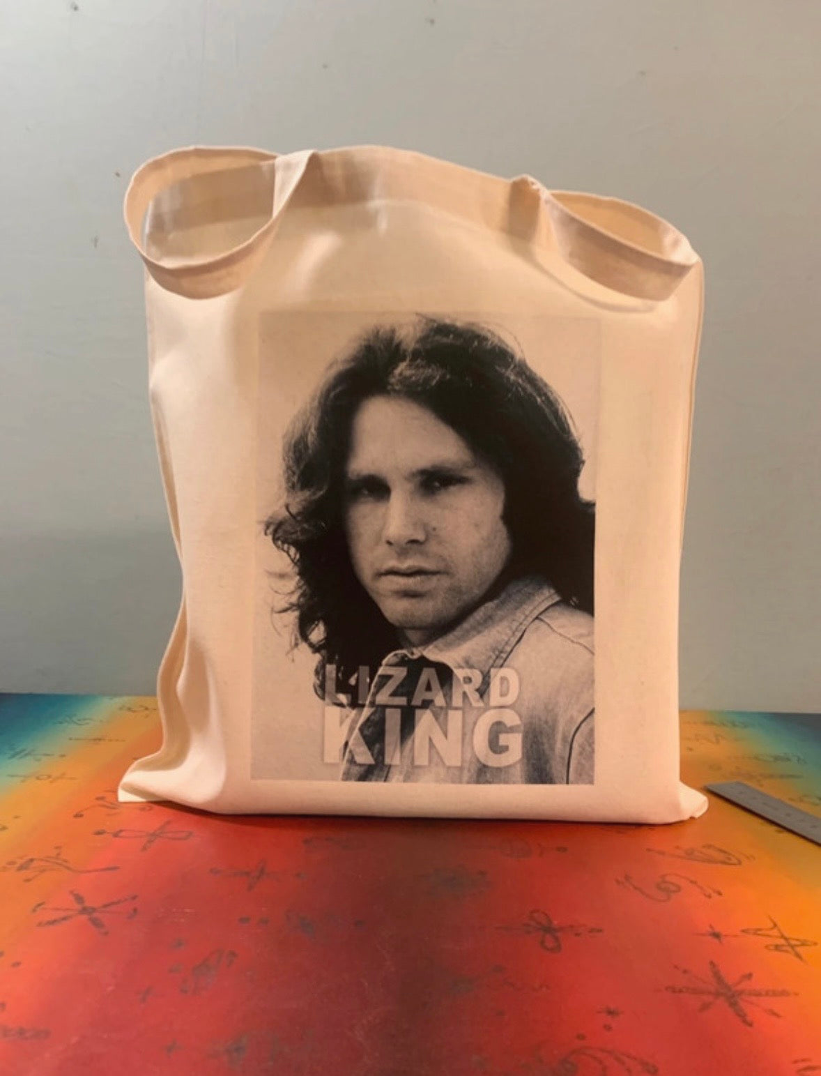 THE DOORS - JIM MORRISON - LIZARD KING  - Symbios Design Tote Bag