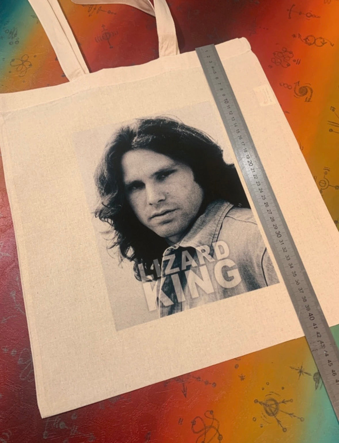 THE DOORS - JIM MORRISON - LIZARD KING  - Symbios Design Tote Bag