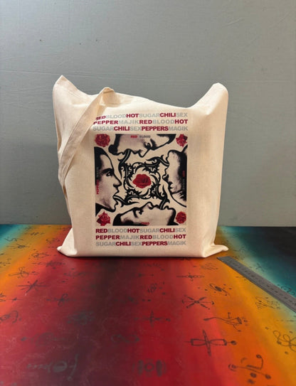 RED HOT CHILI PEPPERS - BLOOD SUGAR SEX MAJIK  - Symbios Design Tote Bag