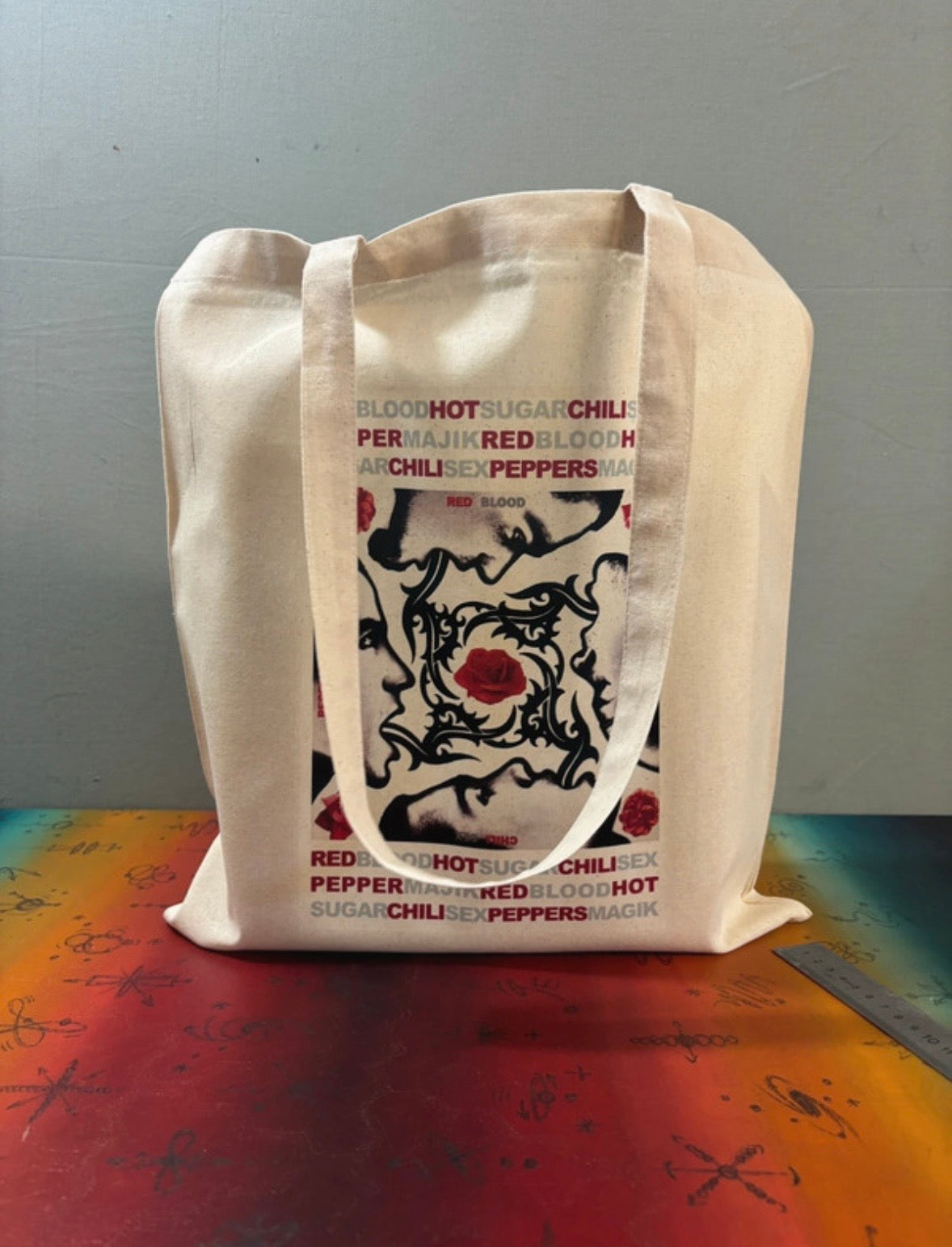 RED HOT CHILI PEPPERS - BLOOD SUGAR SEX MAJIK  - Symbios Design Tote Bag