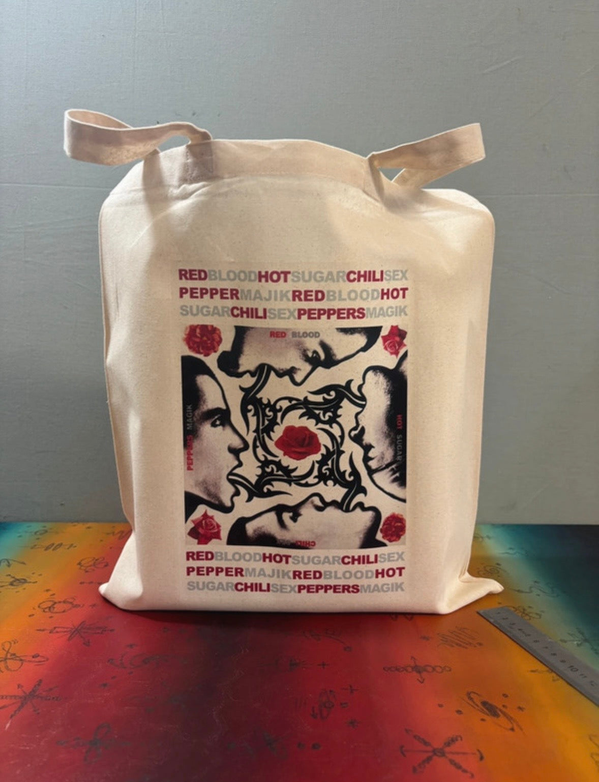 RED HOT CHILI PEPPERS - BLOOD SUGAR SEX MAJIK  - Symbios Design Tote Bag