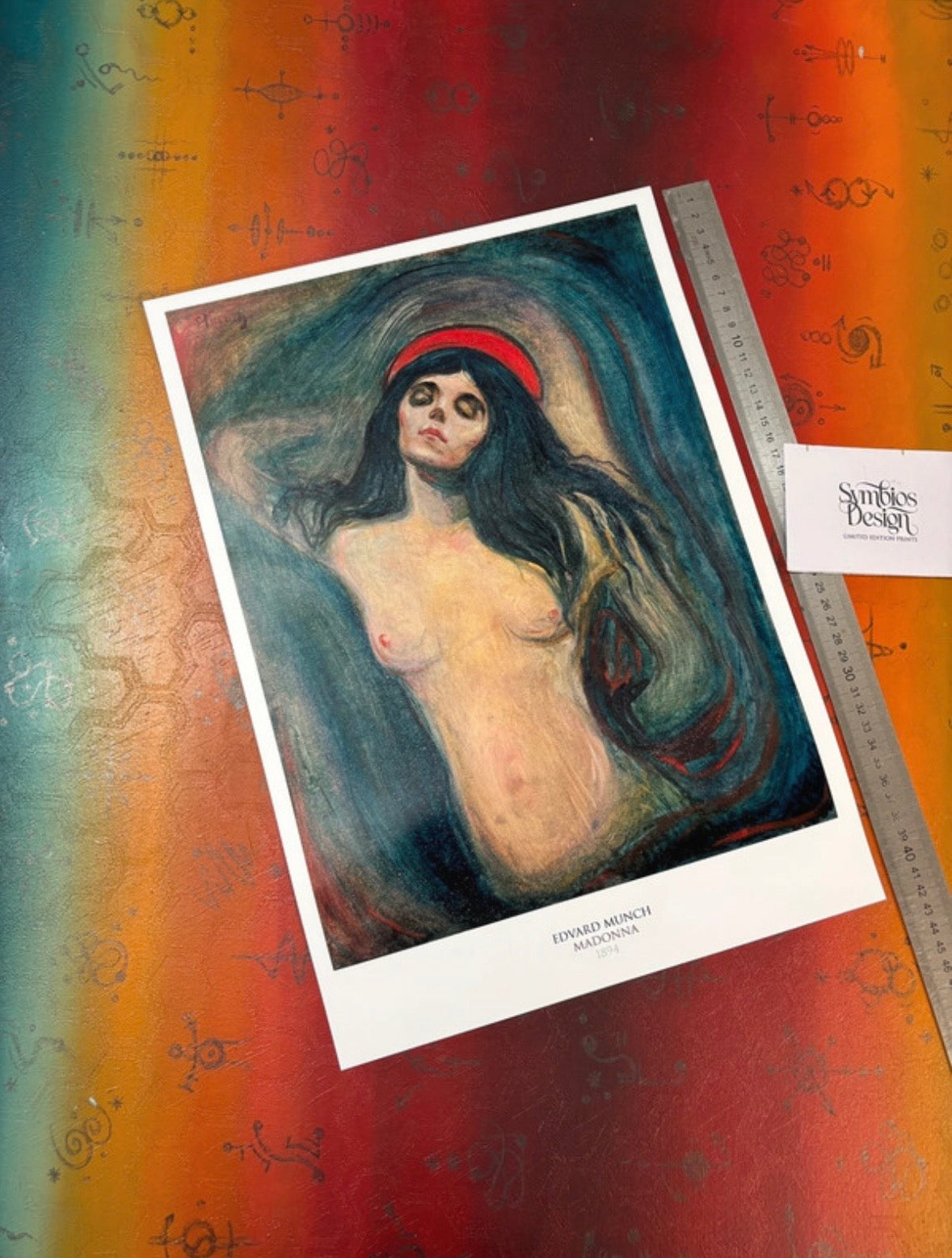 EDVARD MUNCH - MADONNA - Symbios Design Rare Glossy Poster Print