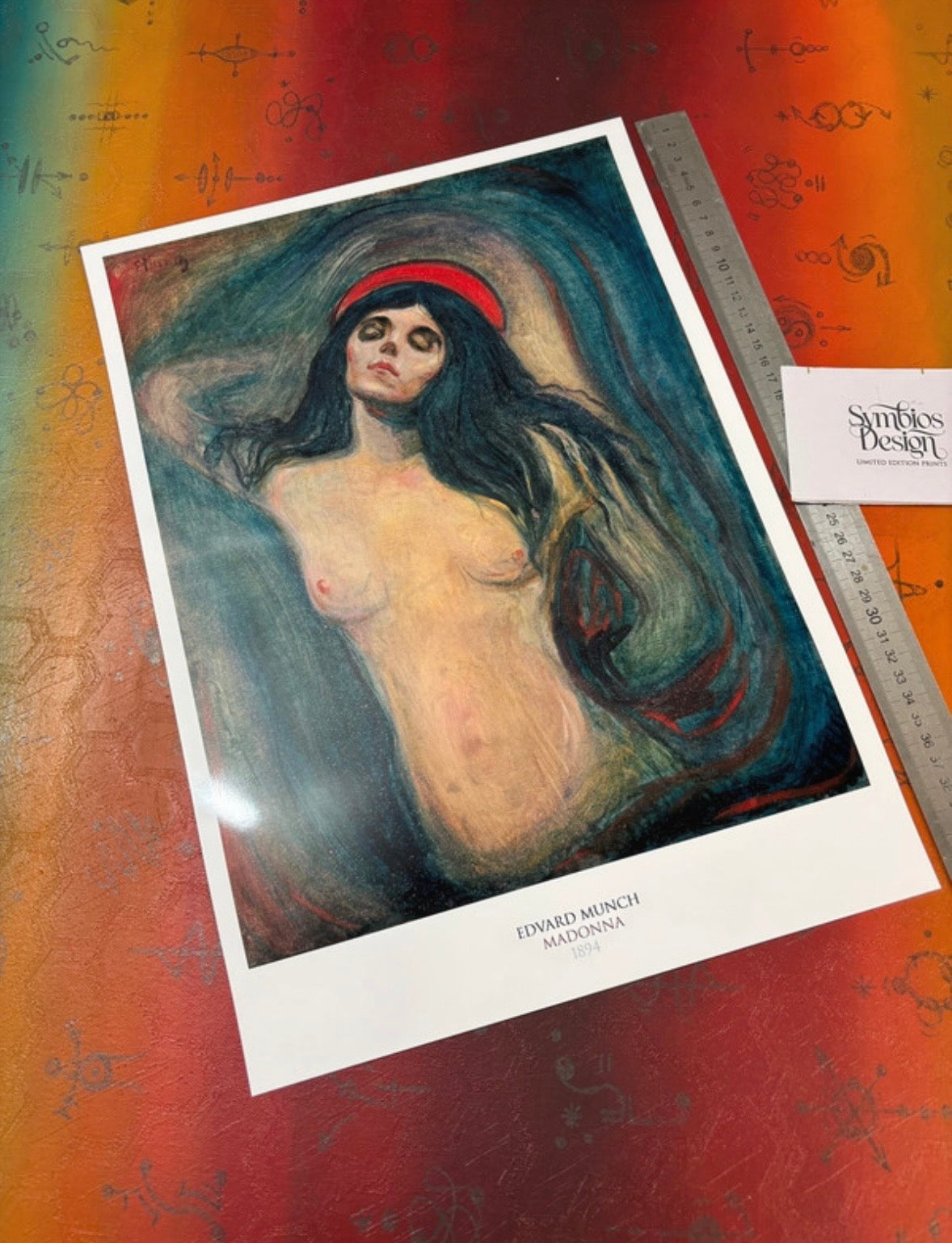 EDVARD MUNCH - MADONNA - Symbios Design Rare Glossy Poster Print