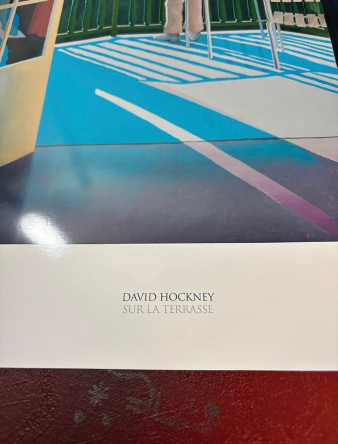 DAVID HOCKNEY - SUR LA TERRACE - Symbios Design Rare Glossy Poster Print