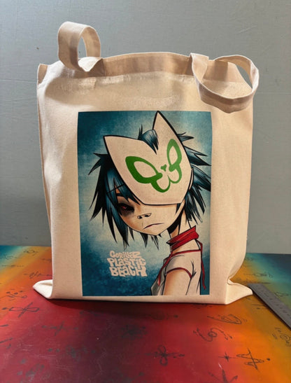 GORILLAZ - PLASTIC BEACH  - Symbios Design Tote Bag