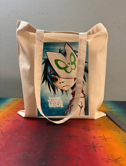 GORILLAZ - PLASTIC BEACH  - Symbios Design Tote Bag