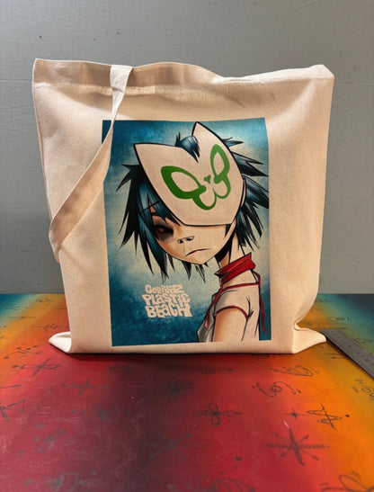 GORILLAZ - PLASTIC BEACH  - Symbios Design Tote Bag
