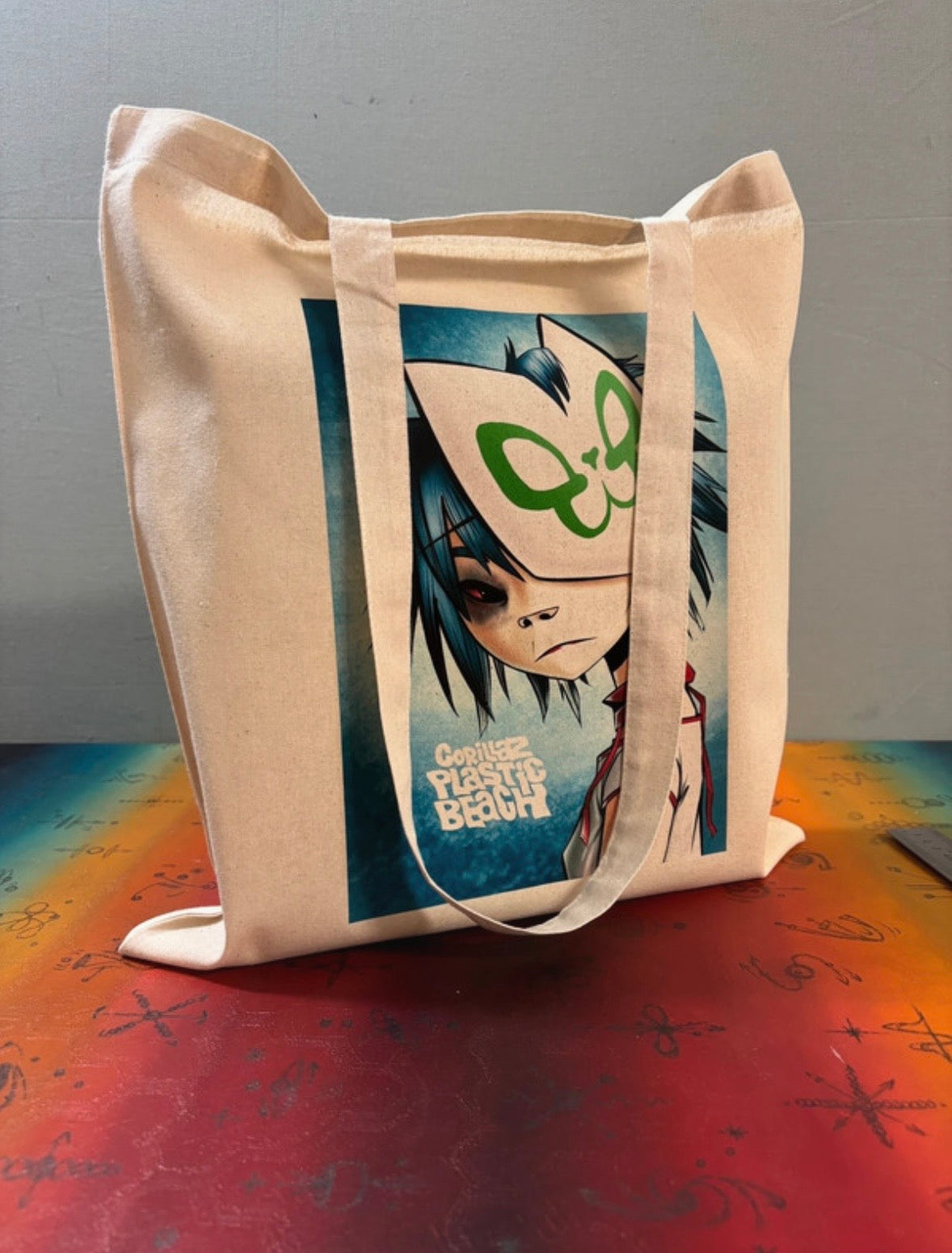 GORILLAZ - PLASTIC BEACH  - Symbios Design Tote Bag