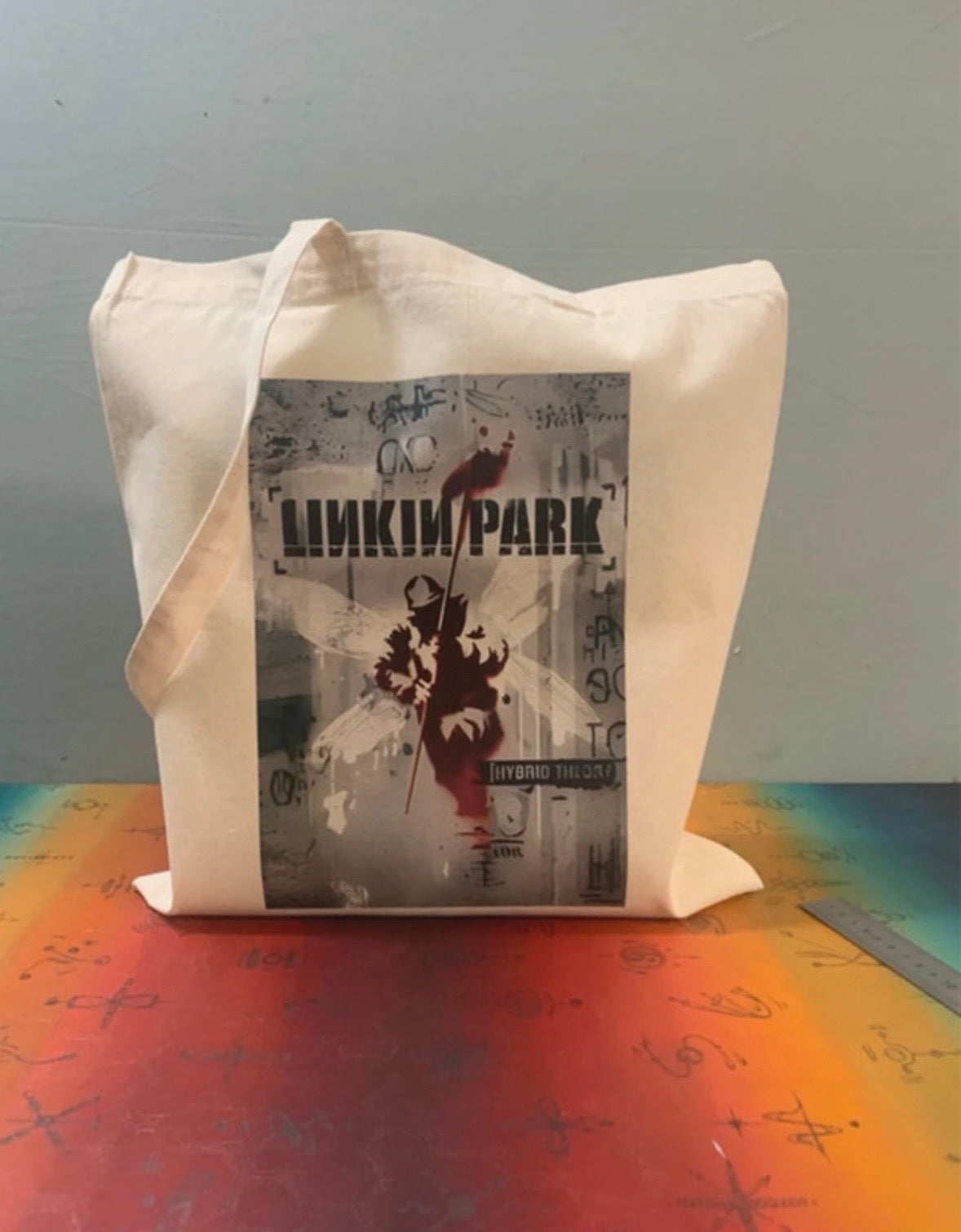 LINKIN PARK - HYBRID THEORY  - Symbios Design Tote Bag