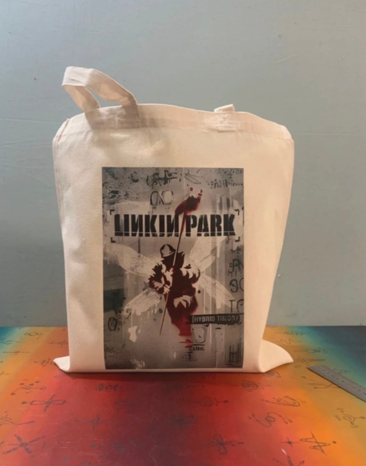 LINKIN PARK - HYBRID THEORY  - Symbios Design Tote Bag