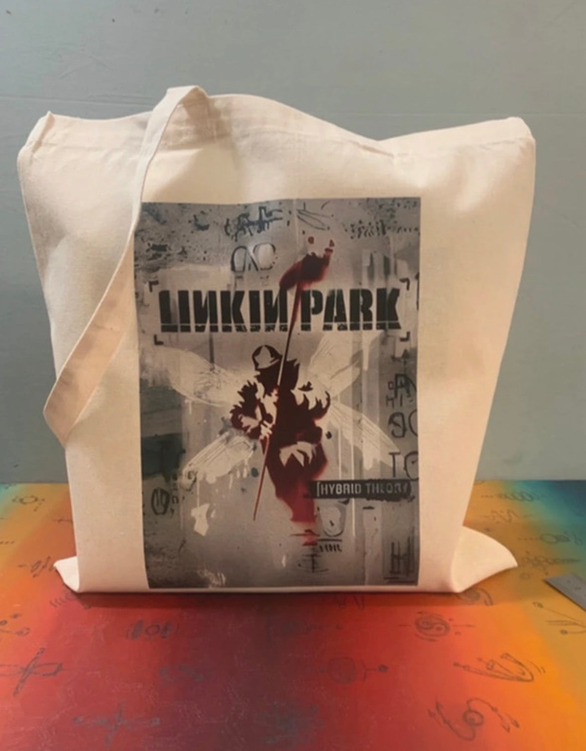 LINKIN PARK - HYBRID THEORY  - Symbios Design Tote Bag