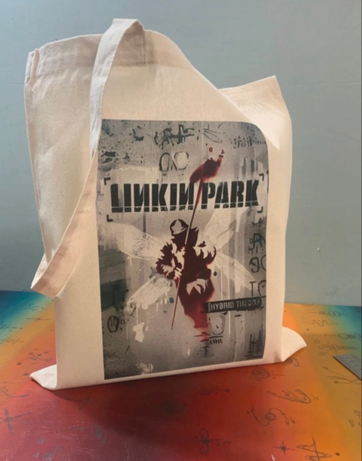 LINKIN PARK - HYBRID THEORY  - Symbios Design Tote Bag
