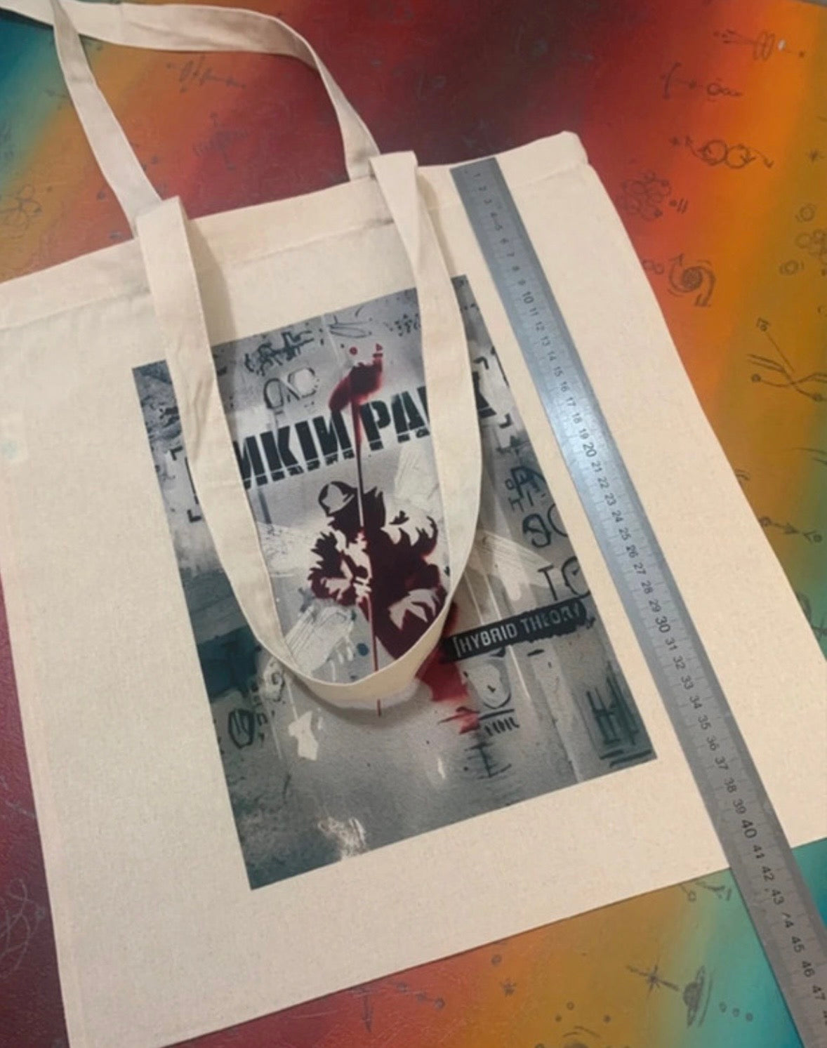 LINKIN PARK - HYBRID THEORY  - Symbios Design Tote Bag