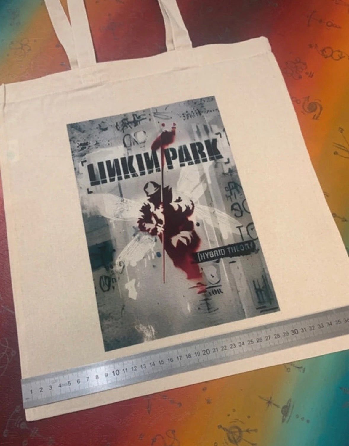 LINKIN PARK - HYBRID THEORY  - Symbios Design Tote Bag
