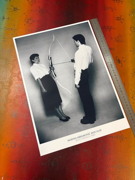 MARINA ABRAMOVIC & ULAY - REST ENERGY - Symbios Design Rare Glossy Poster Print