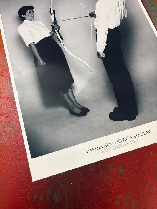 MARINA ABRAMOVIC & ULAY - REST ENERGY - Symbios Design Rare Glossy Poster Print