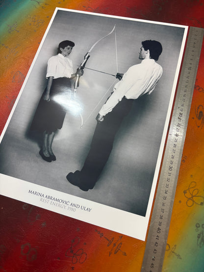 MARINA ABRAMOVIC & ULAY - REST ENERGY - Symbios Design Rare Glossy Poster Print