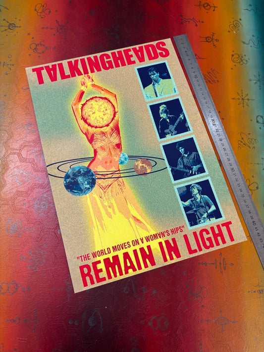 TALKING HEADS - REMAIN IN LIGHT - Symbios Design Rare Glossy Poster Print