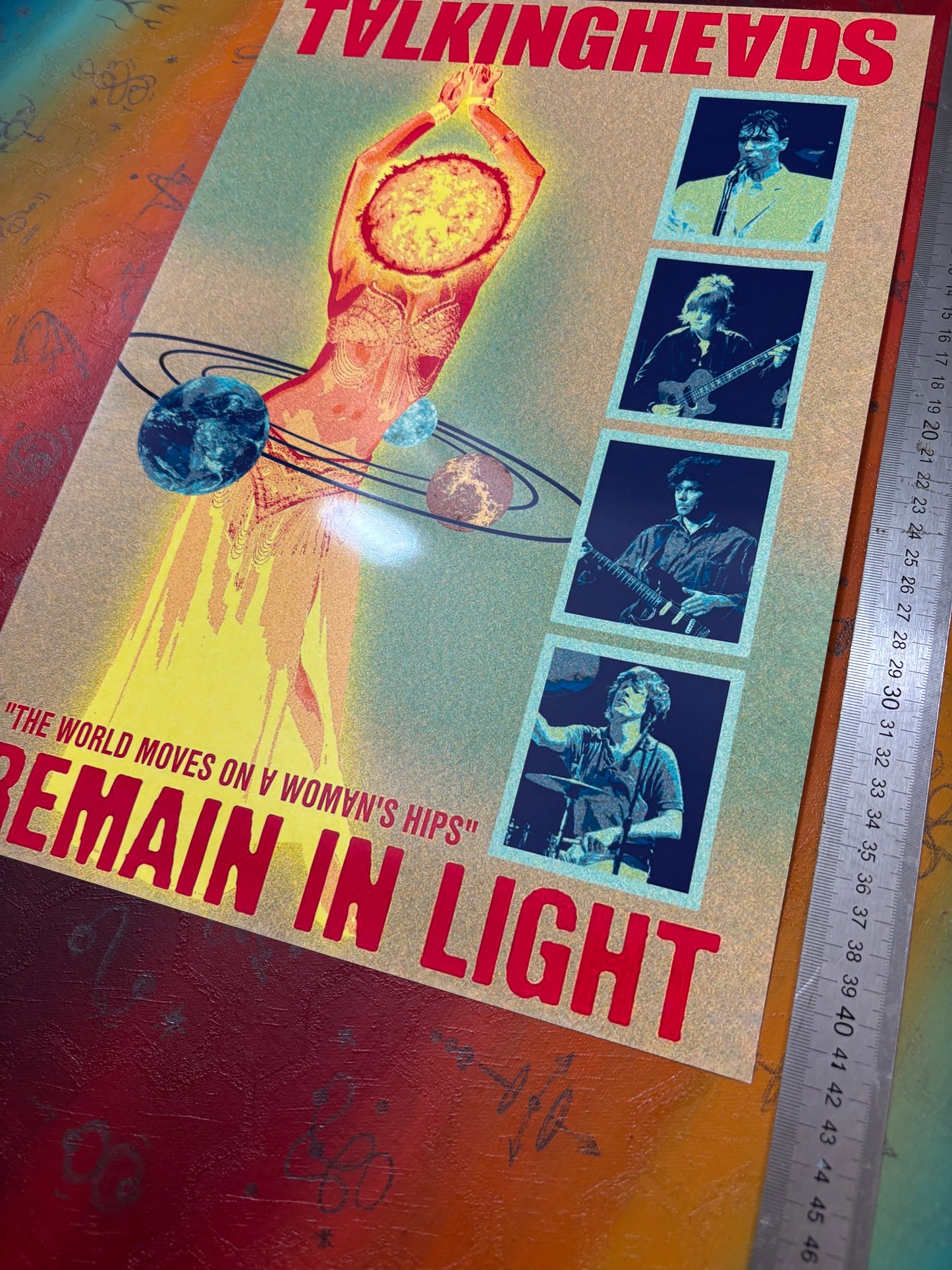 TALKING HEADS - REMAIN IN LIGHT - Symbios Design Rare Glossy Poster Print