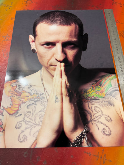 CHESTER BENNINGTON - LINKIN PARK - Symbios Design Rare Glossy Poster Print