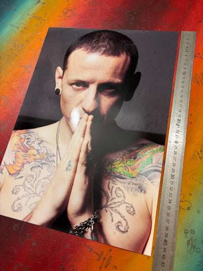 CHESTER BENNINGTON - LINKIN PARK - Symbios Design Rare Glossy Poster Print