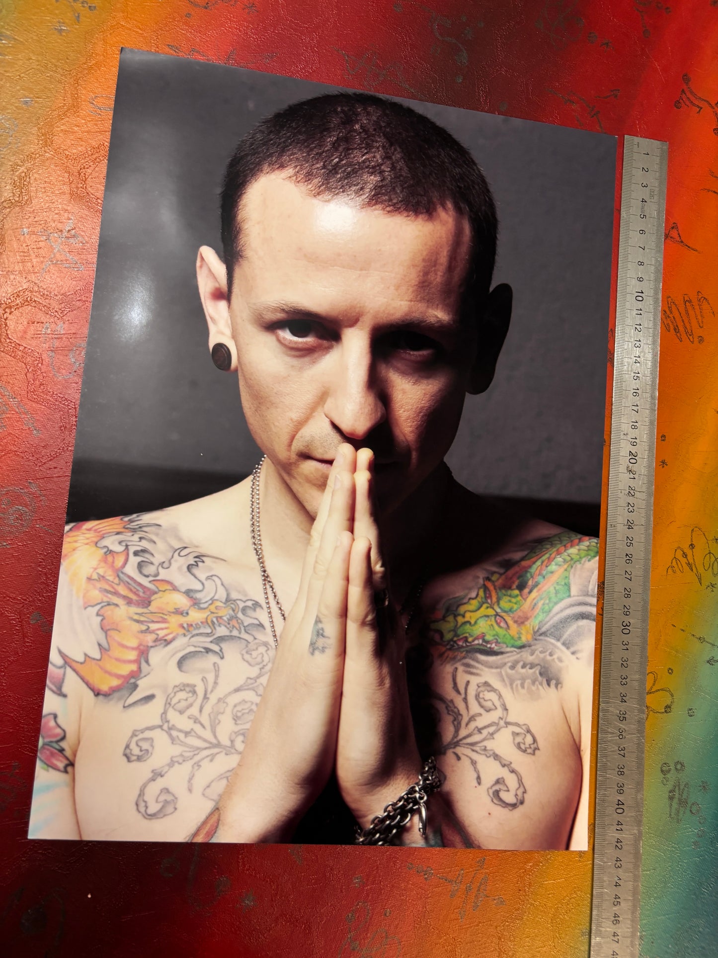 CHESTER BENNINGTON - LINKIN PARK - Symbios Design Rare Glossy Poster Print