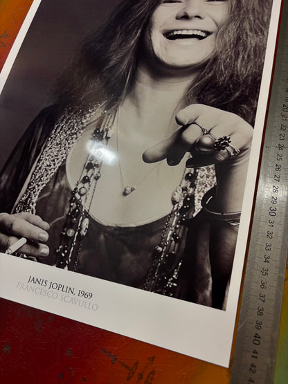 JANIS JOPLIN - Symbios Design Rare Glossy Poster Print