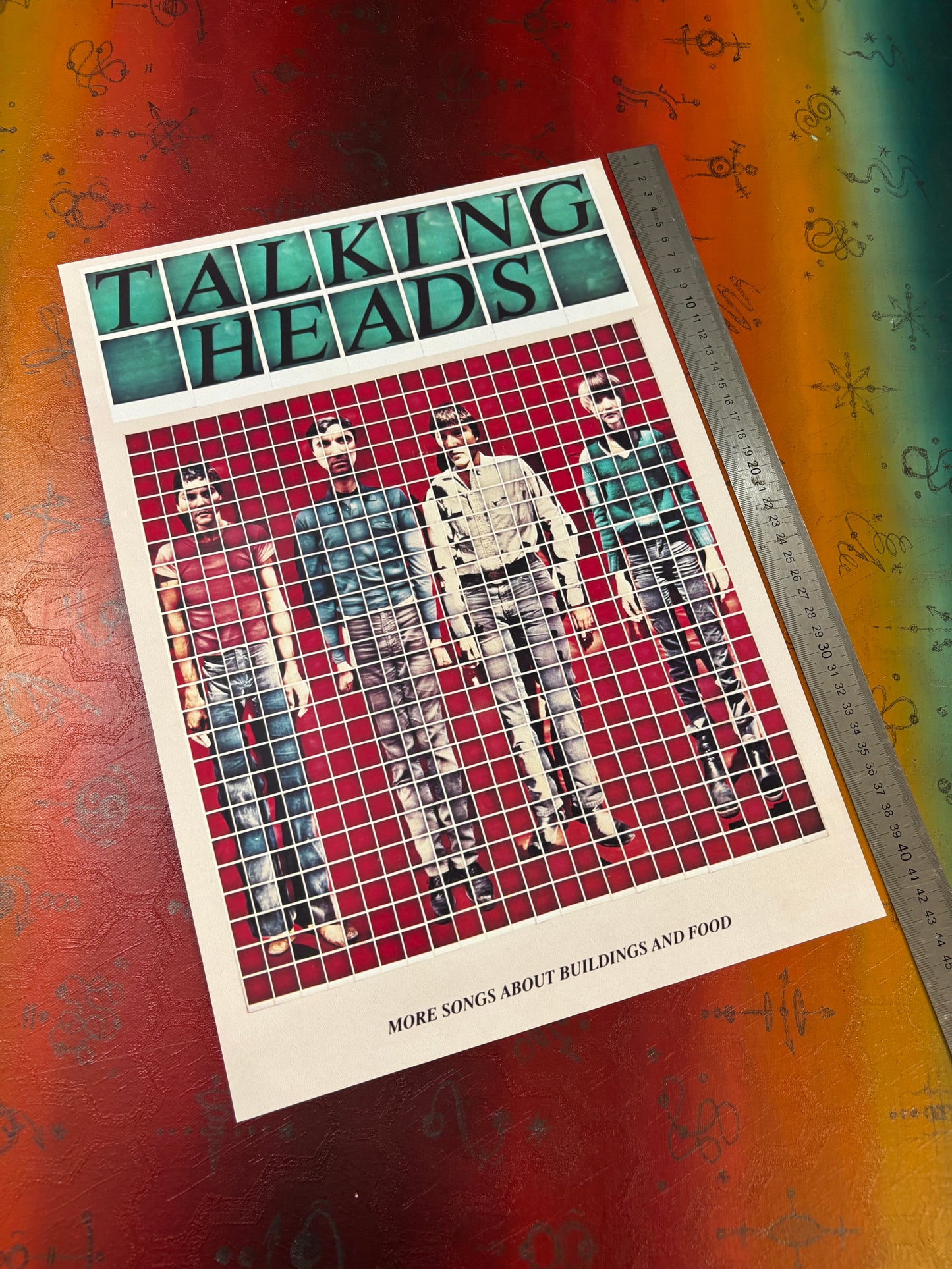 TALKING HEADS - Symbios Design Rare Glossy Poster Print