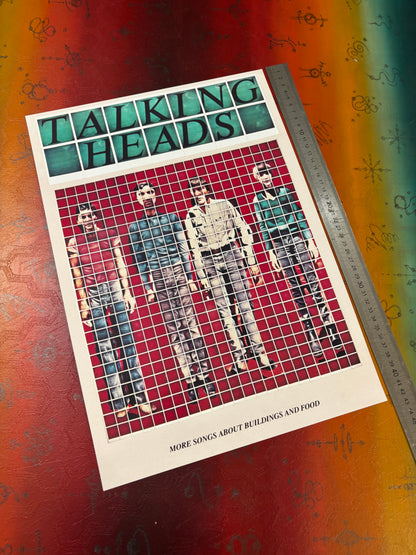 TALKING HEADS - Symbios Design Rare Glossy Poster Print