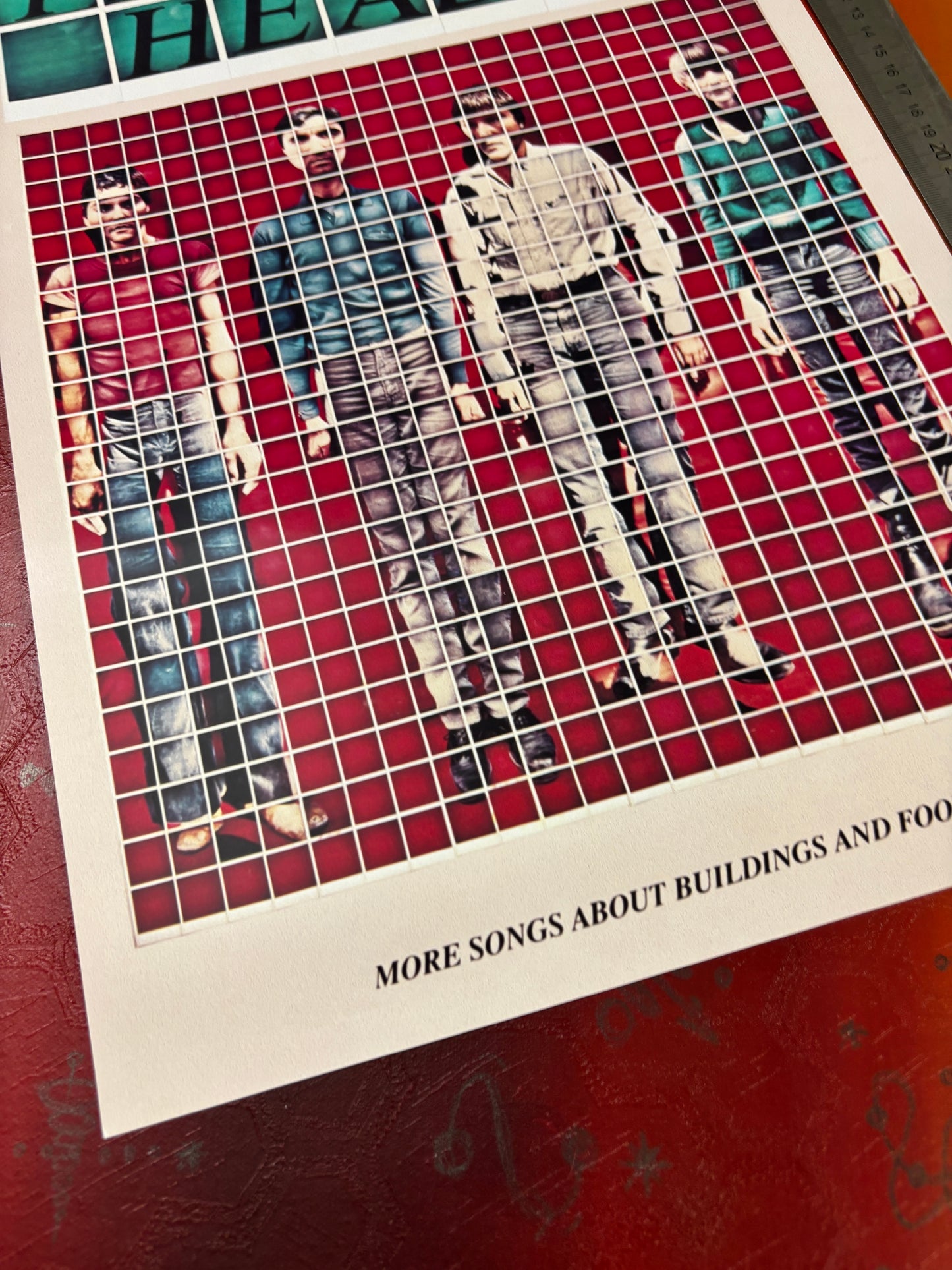 TALKING HEADS - Symbios Design Rare Glossy Poster Print