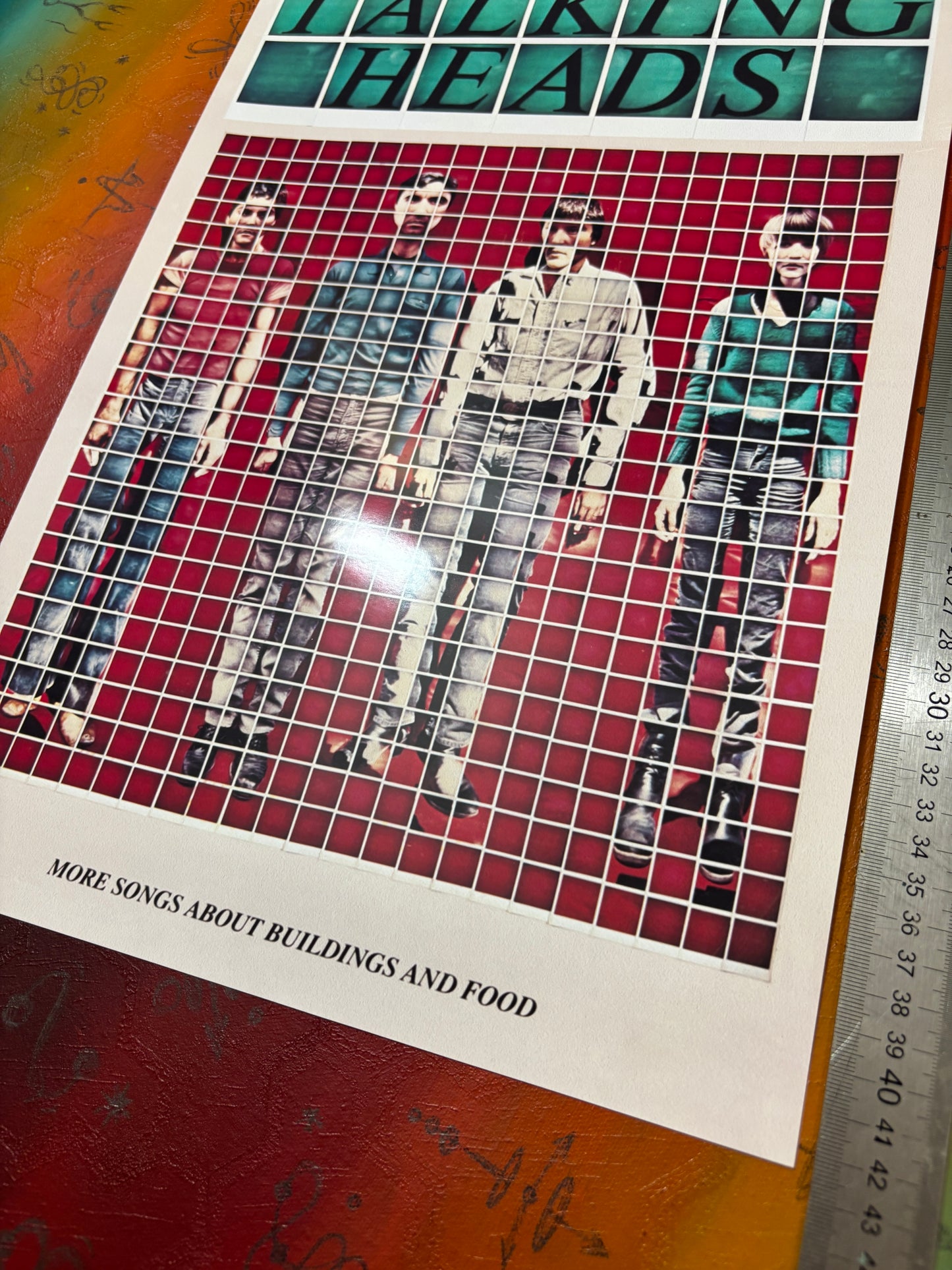 TALKING HEADS - Symbios Design Rare Glossy Poster Print
