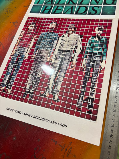 TALKING HEADS - Symbios Design Rare Glossy Poster Print