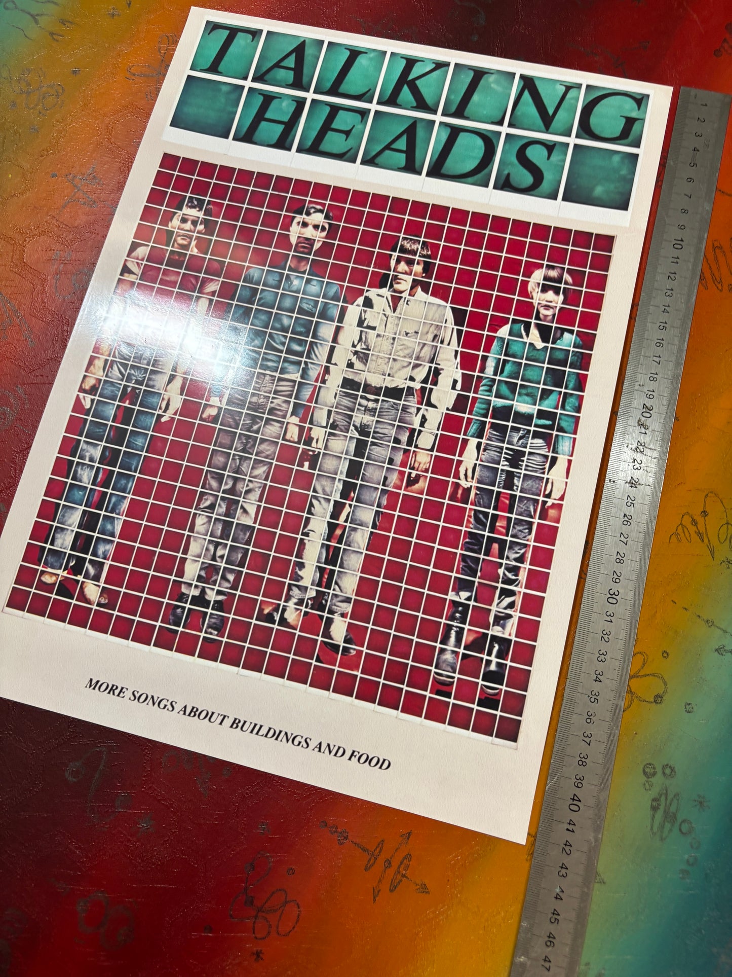 TALKING HEADS - Symbios Design Rare Glossy Poster Print