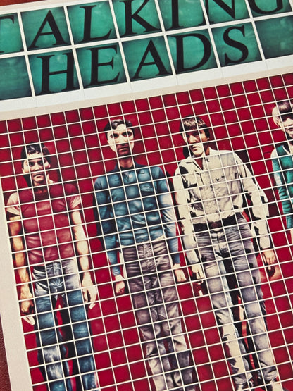 TALKING HEADS - Symbios Design Rare Glossy Poster Print