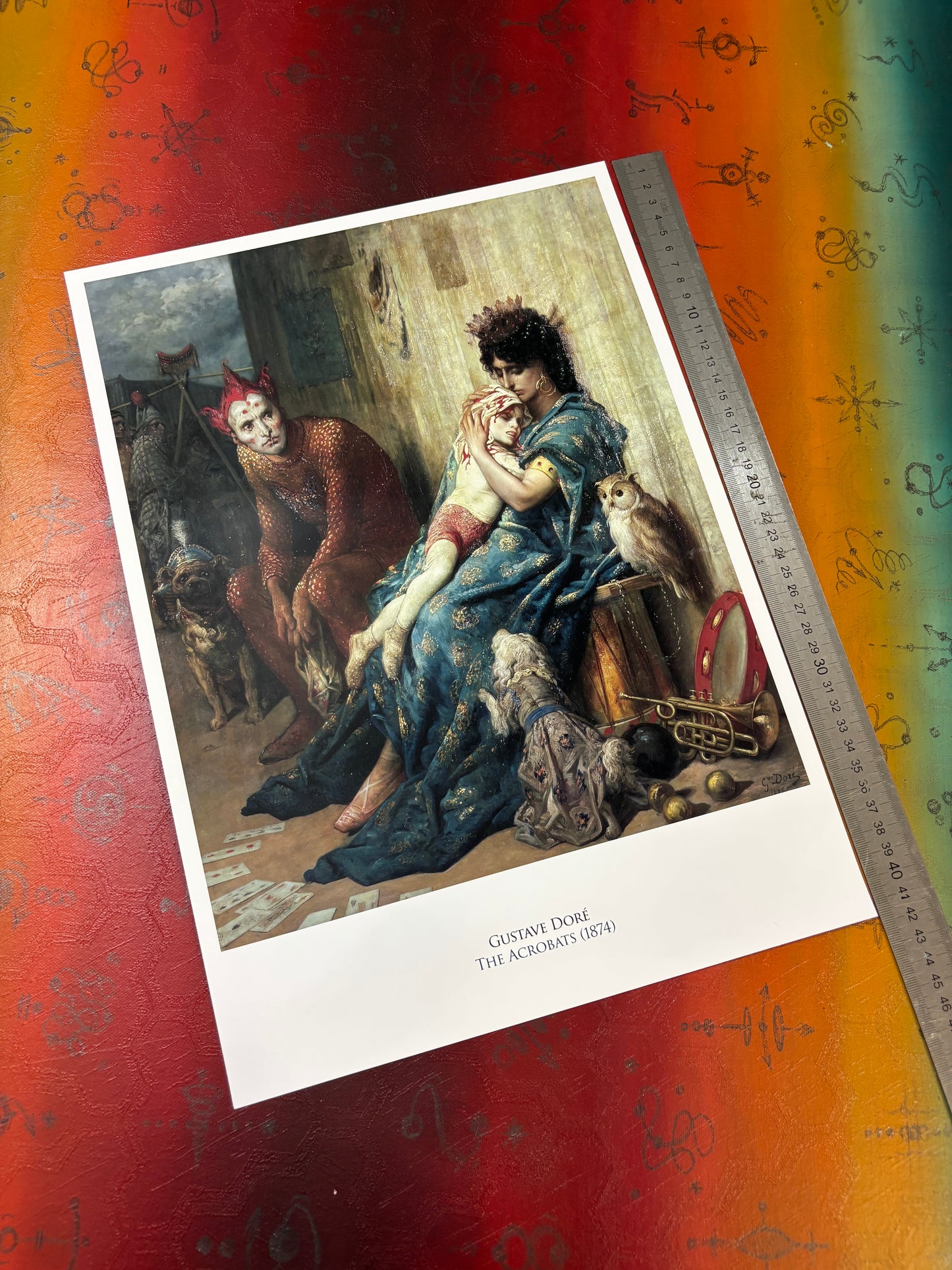 GUSTAVE DORE - THE ACROBATS - Symbios Design Rare Glossy Poster Print