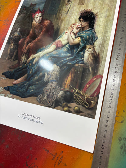GUSTAVE DORE - THE ACROBATS - Symbios Design Rare Glossy Poster Print