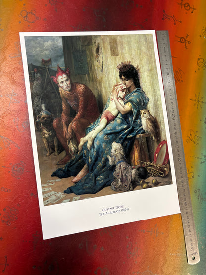 GUSTAVE DORE - THE ACROBATS - Symbios Design Rare Glossy Poster Print