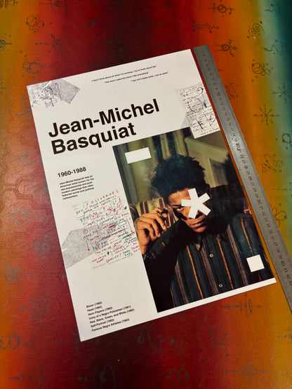 JEAN-MICHEL BASQUIAT - Symbios Design Rare Glossy Poster Print