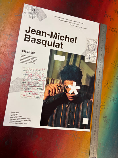 JEAN-MICHEL BASQUIAT - Symbios Design Rare Glossy Poster Print