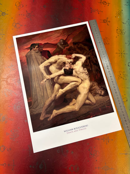 WILLIAM BOURGUEREAU - DANTE & VIRGILE - Symbios Design Rare Glossy Poster Print