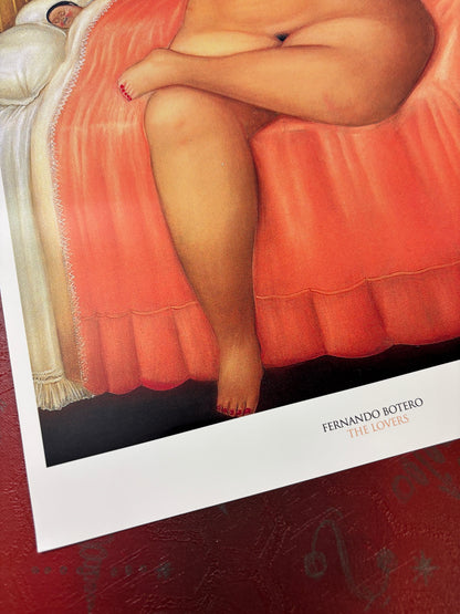 FERNANDO BOTERO - THE LOVERS  - Symbios Design Rare Glossy Poster Print