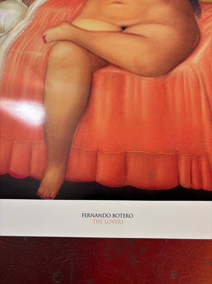 FERNANDO BOTERO - THE LOVERS  - Symbios Design Rare Glossy Poster Print