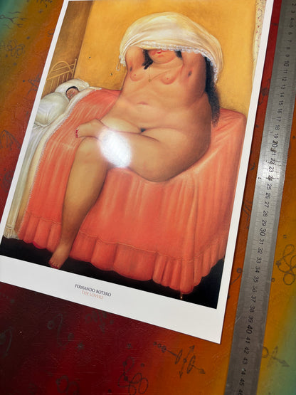 FERNANDO BOTERO - THE LOVERS  - Symbios Design Rare Glossy Poster Print