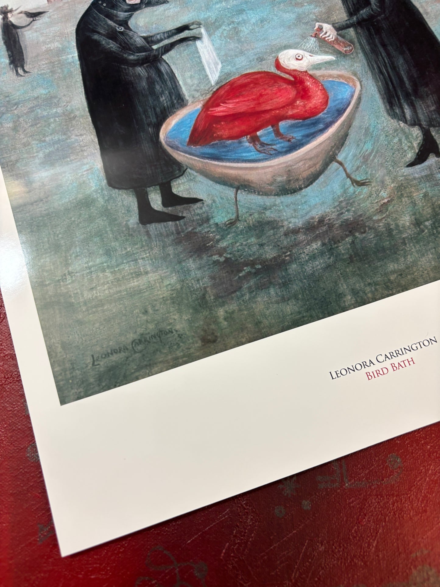 Leonora Carrington - Bird Bath (1974)  - Symbios Design Rare Glossy Poster Print