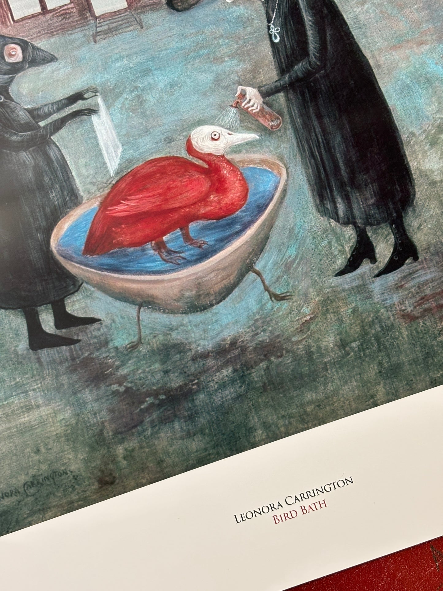 Leonora Carrington - Bird Bath (1974)  - Symbios Design Rare Glossy Poster Print