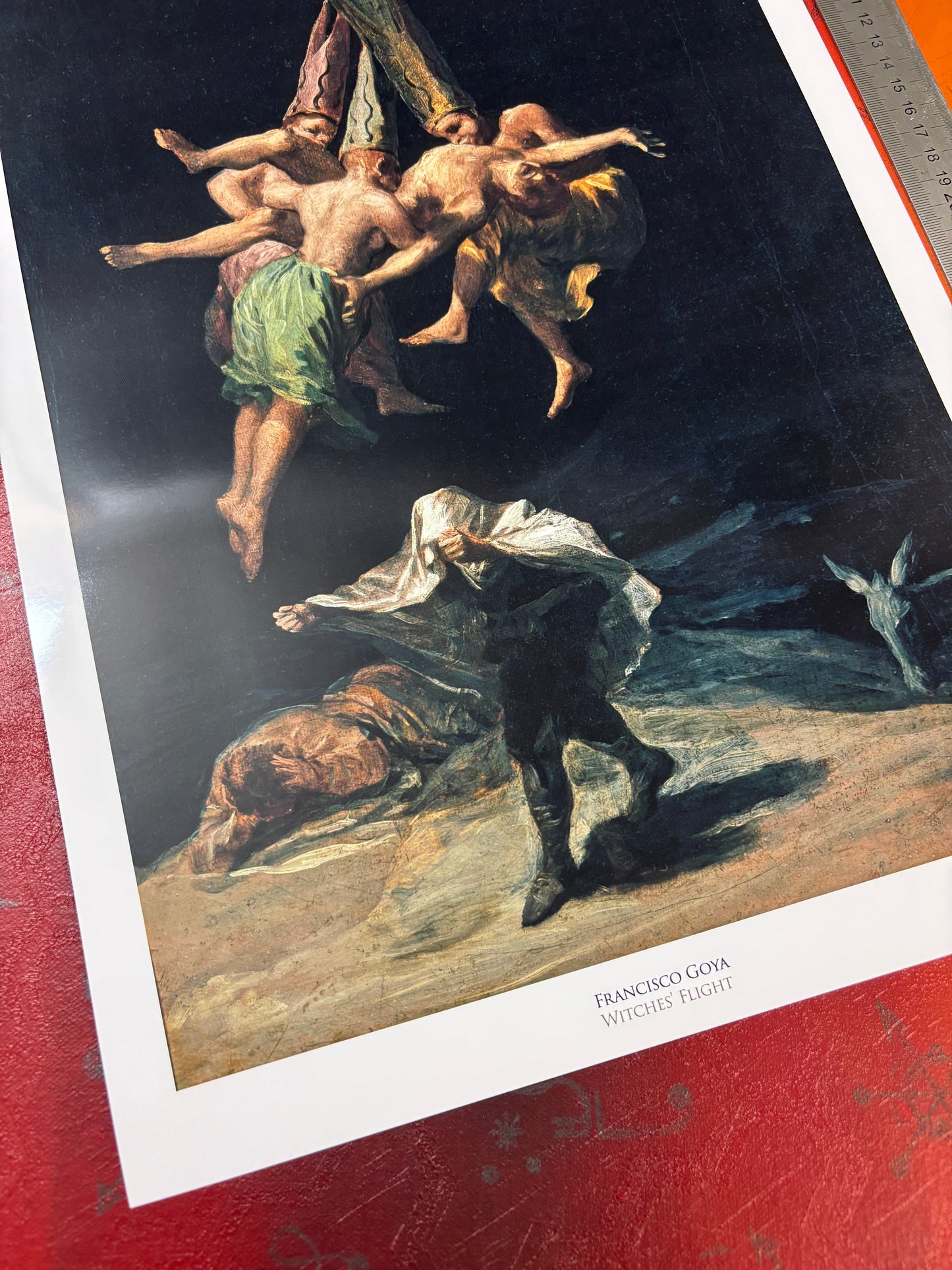 Francisco Goya - Witches' Flight (1798)  - Symbios Design Rare Glossy Poster Print