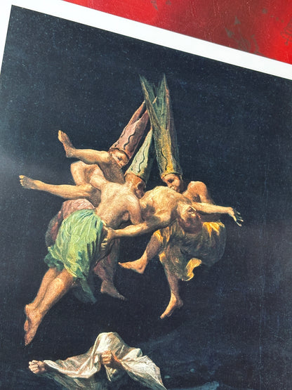 Francisco Goya - Witches' Flight (1798)  - Symbios Design Rare Glossy Poster Print
