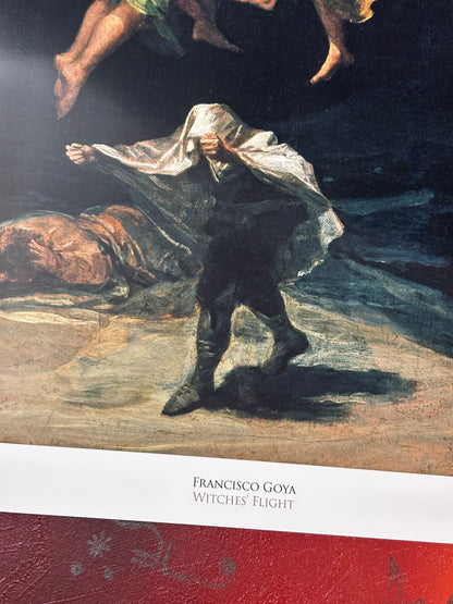 Francisco Goya - Witches' Flight (1798)  - Symbios Design Rare Glossy Poster Print