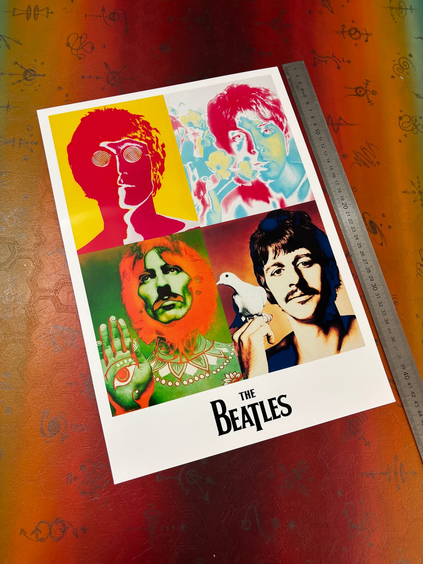 THE BEATLES - POP ART  - Symbios Design Rare Glossy Poster Print